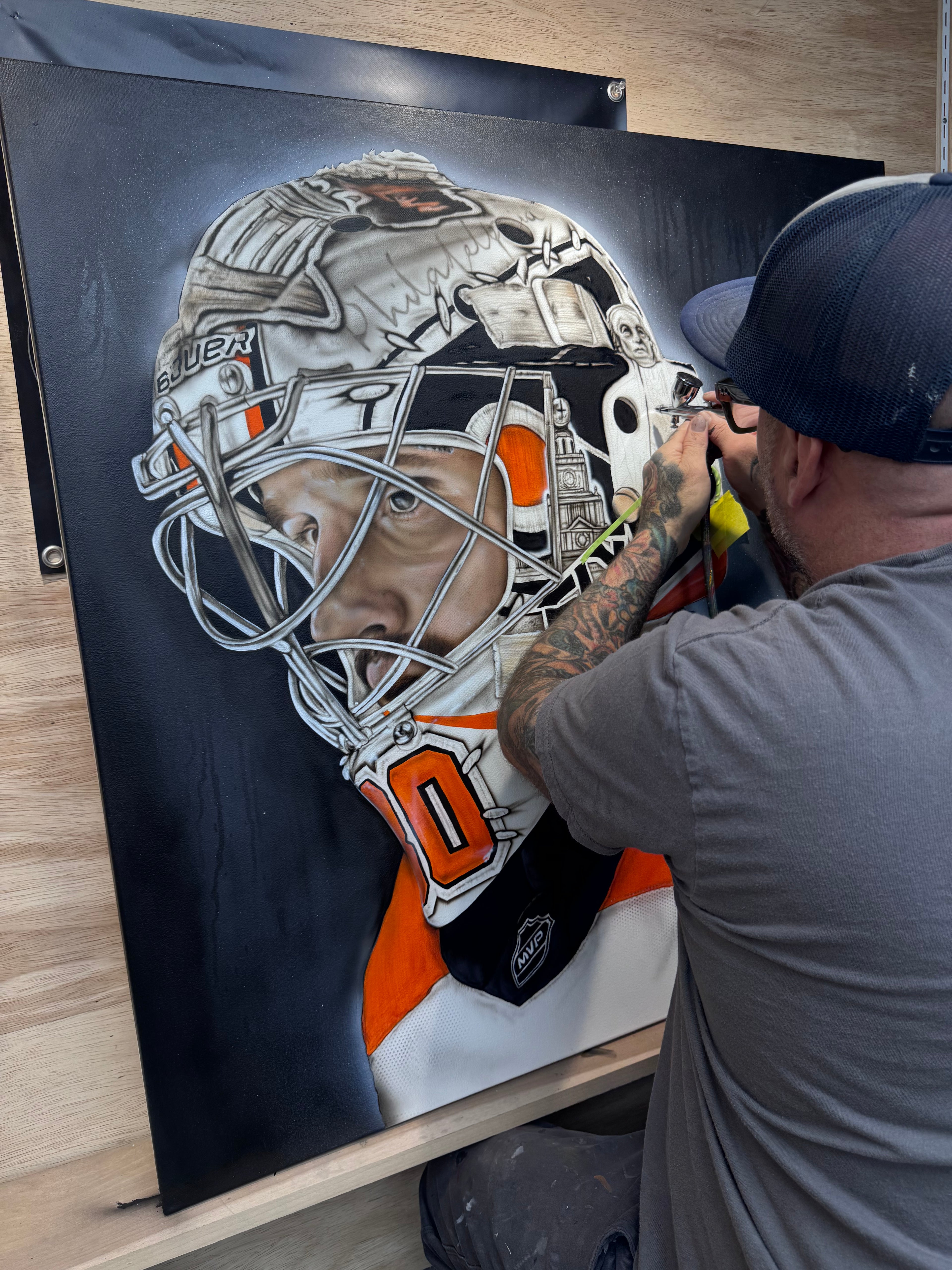 Philadelphia Flyers Dan Vladar “MVP Edition” Fine Art Print 20x20