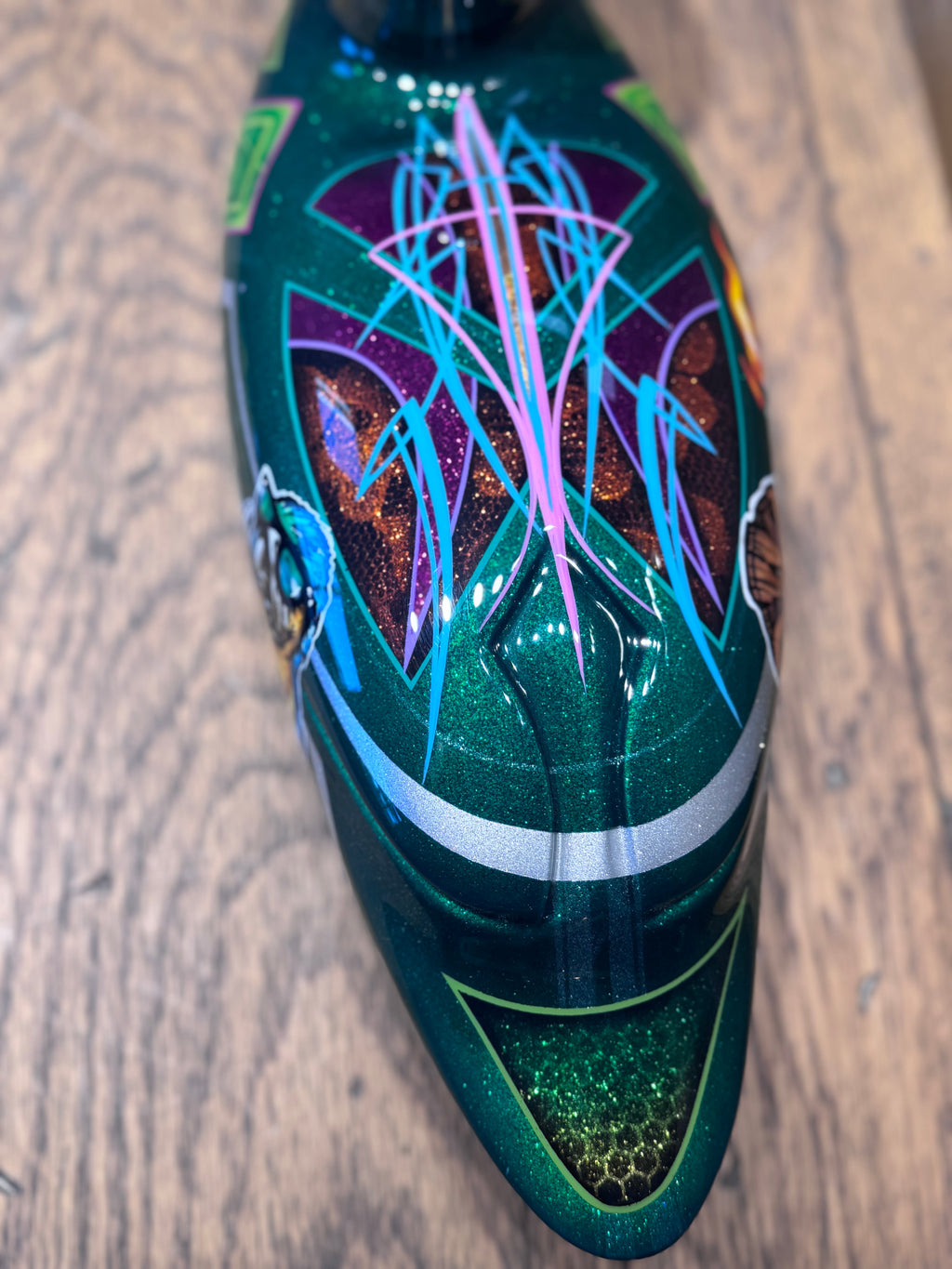 Hand-Painted Tropical Kustom Decoy Duck
