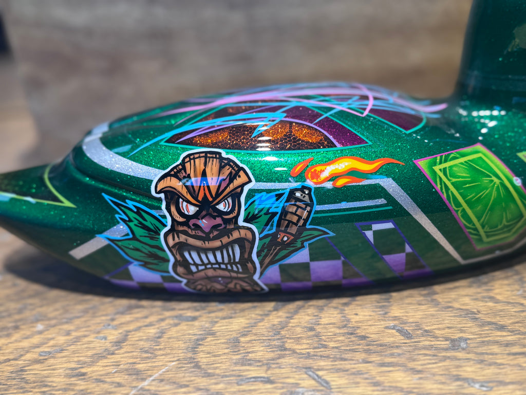 Hand-Painted Tropical Kustom Decoy Duck