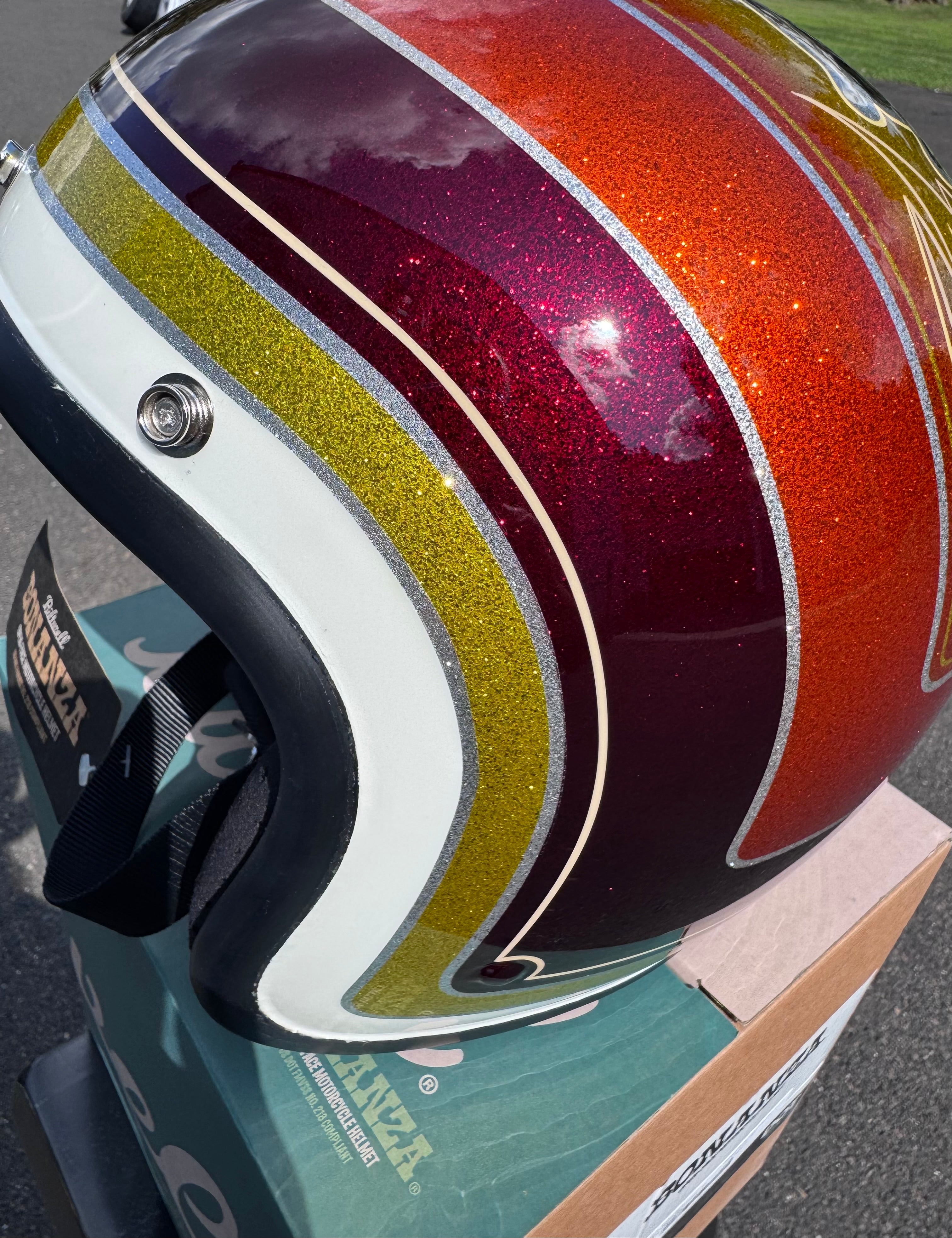 custom painted motorcycle helmets philadelphia flyers - Nhl Collectible Mini Helmet - Picture Inside sized helmet from the official Philadelphia Flyers decals to the authentic removable eye shield T Philadelphia Flyers Elite Helmet Stickers